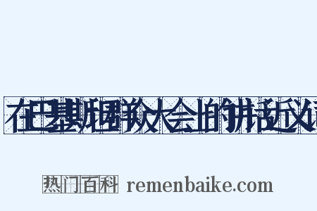 在巴基斯坦群众大会上的讲话近义词是什么意思的图片
